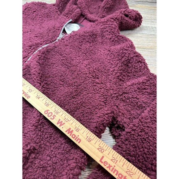 Inspired Culture Los Angeles Burgundy Jacket Full Zip Up Size Medium‎ NWT - Picture 5 of 7